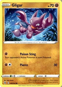 Giligar 140/264 Common SV Fusion Strike LP Pokemon Card - Picture 1 of 2