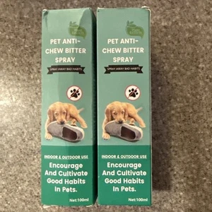 2x Pet Anti Chew Spray Stops Biting Chewing Bitter Stop Chewing Paws Spray - Picture 1 of 2