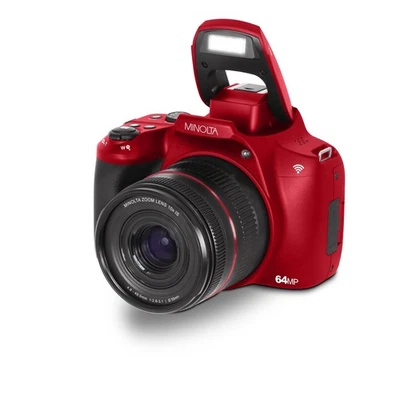 Cámara digital Minolta 64 megapíxeles enfoque automático con zoom óptico 10x, 4K Ultra Foto 1 de 3