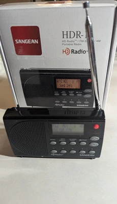 Sangean HDR-14 HD Radio/FM Estéreo/AM Radio Portátil Negra HD Radio Probada Foto 1 de 4