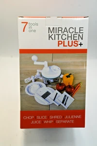 Miracle Kitchen Plus 7-in-1 Food Prep Set – Chop, Slice, Juice, Whip & More, Sea - Picture 1 of 4