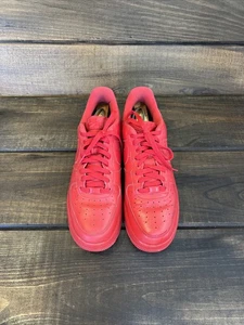 Nike Air Force 1 07 LV8 Triple Red Sneakers Shoes Men Size 10.5 CW6999-600 - Picture 1 of 10