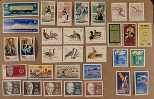 Germany, DDR - 1968 - Complete sets & single, 32 MNH stamps, VF. - Picture 1 of 1