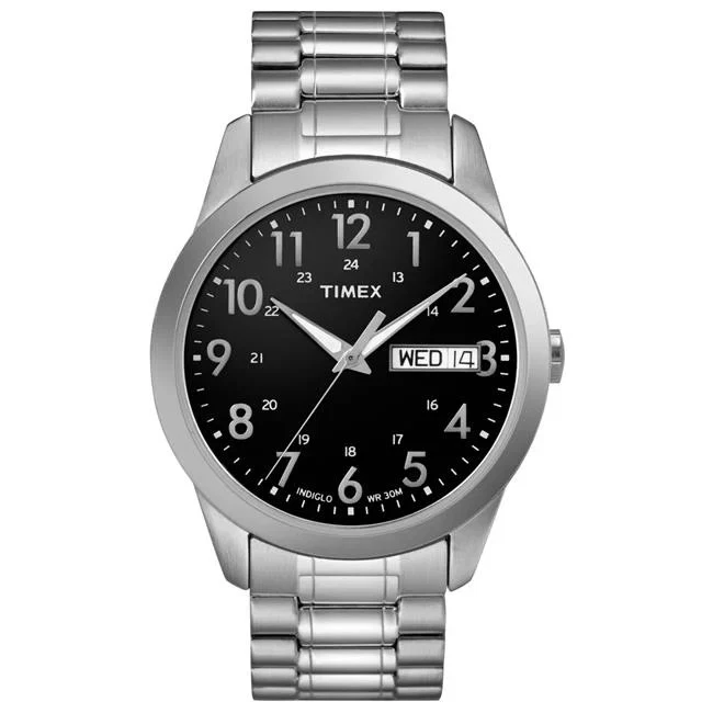 Timex T2M9329J Para Hombres South Street Sport Tono Negro y Plata Acero Inoxidable Ex... Foto 1 de 1