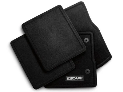 Ford Escape® 2013-2019 Charcoal Black Front Rear Carpet Floor Mats Set /w Logo - Image 1 of 4