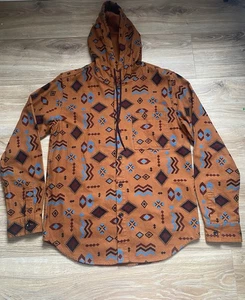 Men's Original Use Southwest Shirt Jacket Shacket Hooded Sz S - Picture 1 of 11