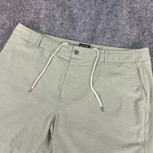 Pantalones Cortos Faherty Para Hombre Todo el Día Talla 40 Verde Salvia Cordón 7" Entrepierna Híbrido - Imagen 1 de 11