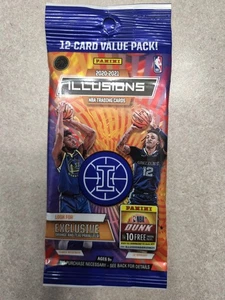 2020-21 ILLUSIONS BASKETBALL FAT PACK SEALED w/ ANTHONY EDWARDS RC CARD ON BACK - Picture 1 of 3
