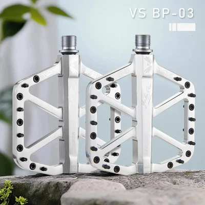 Pedales de bicicleta de aluminio ultraligeros MTB pedales de bicicleta de carretera 3 rodamientos sellados pedales Foto 1 de 4