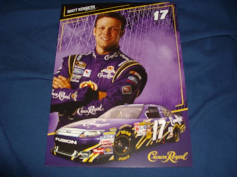 2011 MATT KENSETH #17 CROWN ROYAL NASCAR POSTCARD Cover
