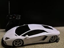Maisto RC 1:10 Car Lamborghini Aventador LP700-4 White w/ Remote Tested & Works