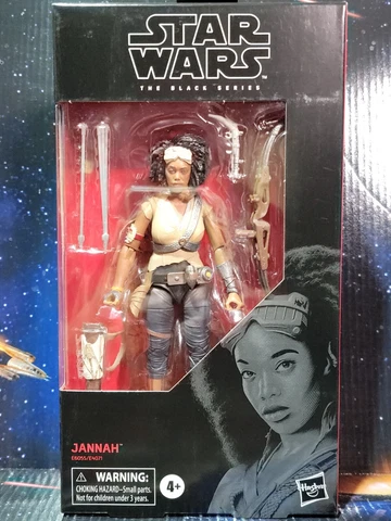 Star Wars Jannah Action Figure The Black Series Mint in Protector 2019 Cover