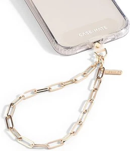 Case Mate Chain Phone Wristlet Attaches To Most Phone Cases Gold - Picture 1 of 4