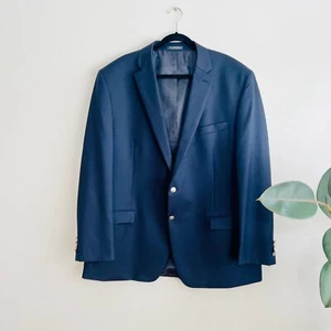 Michael Kors Monogram Button Navy Blue Blazer 50L - Picture 1 of 8
