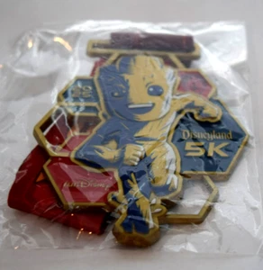 2025 Disneyland Run Disney 5K Half Marathon Marvel Guardians Groot Medal - Picture 1 of 3