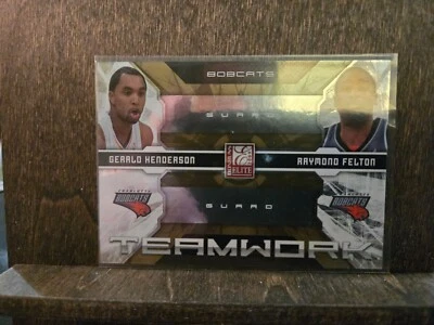 Gerald Henderson Raymond Felton 2009-10 Donruss Elite Gold Teamwork RC /100 - Image 1 of 2