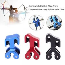 Aluminium Cable Slide Alloy Arrow Compound Bow String Splitter Roller Glide A