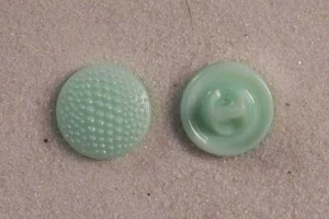 Button Set Glass Mint Green Round Reptile Skin Texture 1/2” 12mm 20L Czechia - Picture 1 of 1