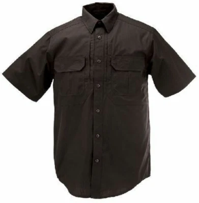 Camisa táctica 5.11 Taclite Pro manga corta talla regular: pequeña negra antidesgarro Foto 1 de 2