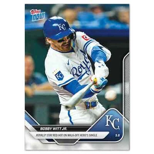 Bobby Witt Jr. Walk-Off Hero - 2025 MLB Topps NOW® - Card 150  - Picture 1 of 2