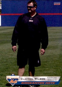 2009 Binghamton Mets Choice #30 Clayton Wilson Jordanton Texas TX Baseball Card