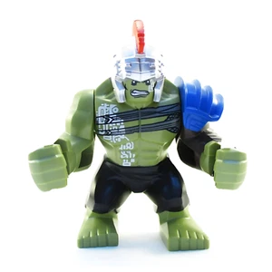 Lego Hulk 76088 Big Figure with Silver Helmet Super Heroes Minifigure CUSTOM CMF - Picture 1 of 2