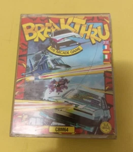Gioco COMMODORE C64 BREAKTHRU CBM64 Cassetta Retrogame Vintage DOUBLECASE Rare ! - Bild 1 von 1