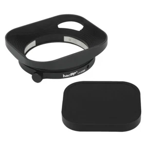 Square Metal Lens Hood for Leica Summicron 35mm f2 Elmarit M 28mm f2.8 Black - Picture 1 of 7