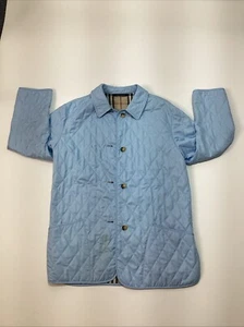 Burberry London Jacket Size M Quilted Black Lightweight Nc 226 Blue . - Picture 1 of 7