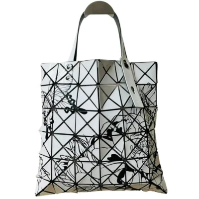 Bolso de Mano BAOBAO ISSEY MIYAKE Kuroda Kiyoshi Colaboración Auténtico Blanco y Negro Foto 1 de 4