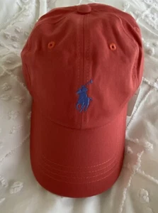 Genuine!! Polo Ralph Lauren CLASSIC SPORT Adjustable Polo Logo Cap Hat Red - Picture 1 of 5