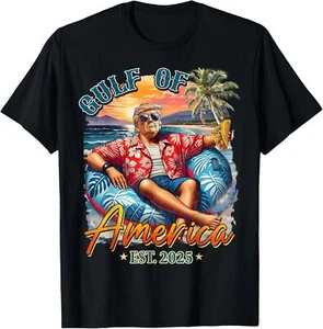 Funny Trump Shirt Gulf Of Us America Est 2025 T-Shirt - Picture 1 of 5