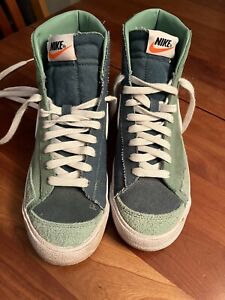Size 7 nike blazer 77 mid vintage suede mix classic JADE GREEN - Sneakers