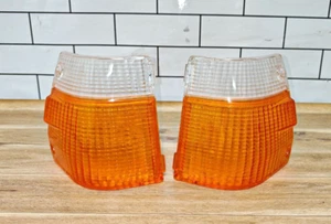 MAZDA 323 familia glc 1980 square front turn signal lens Pair New Genuine Koito - Picture 1 of 7