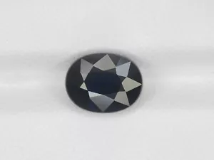 Zaffiro Blu Certificato GRS MADAGASCAR 3,13 Cts Blu Nerastro Naturale Non Trattato - Foto 1 di 9