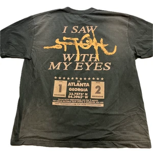 Camisa Travis Scott Para Hombres XL Negra I Saw Utopia Tour Merch Sicko Atlanta Georgia - Imagen 1 de 11