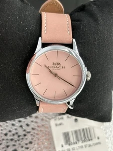 Reloj COACH Rosa Mujer, Banda Rosa, Esfera Rosa - Nuevo Reloj Sin Usar Femenino Nuevo Con Etiquetas - Imagen 1 de 8