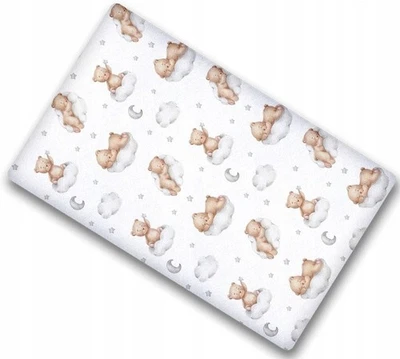 Baby Bed Fitted Sheet 140x70cm Cotton – Cloud Dreams Design for Cot Mattress - Image 1 of 3