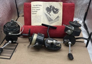2 Mitchell 304 & Mitchell 300 Vintage Spinn Angelrolle mit Booklet - Bild 1 von 16