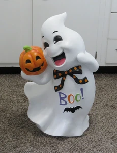 Großer 24" Halloween Geist mit Kürbis Tür Greeter Figur freundliche Urlaubsdeko - Bild 1 von 16