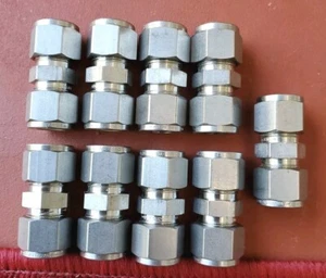 9 - Montaje de unión de acero inoxidable Swagelok, tubo OD de 1/2", SS-810-6 - Imagen 1 de 1