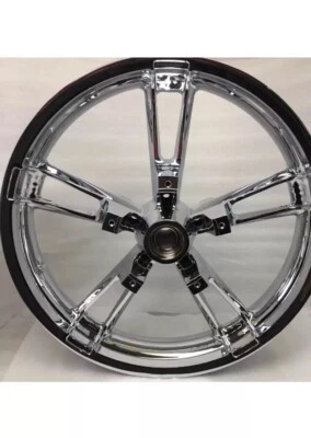 Harley 2009-19 Touring Street Glide FLHX FLHR ENFORCER RUEDA CROMADA DIRECTA Foto 1 de 4