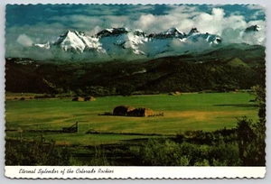 Postal Eterno Esplendor de las Montañas Rocosas de Colorado Borde Barajado - Imagen 1 de 2