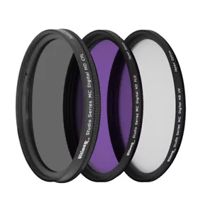 Kit de filtro HD 37mm multicapa de 3 piezas (UV, CPL, FLD) para cámara réflex digital - Imagen 1 de 4