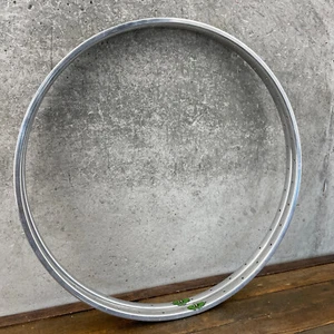 Vintage Cerchio Elmo Tubular Rims Hoops 24" Pair 2  Silver Sew Up Eroica Road 36 - Picture 1 of 15