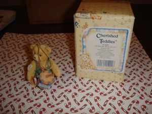 Cherished Teddies Bear I'll Play My Drum For You Christmas Ornament - Picture 1 of 8