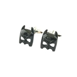 Batman Black Mask Fashion Novelty Cuff Links Movie Comic Series with Gift Box - Picture 1 of 3