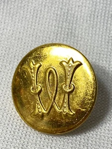 Monogram W Gold Uniform Button size 15/16” Superior Quality - Picture 1 of 5