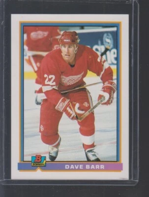 Dave Barr   Detroit Red Wings 1991-92 Bowman #49  - Image 1 of 2