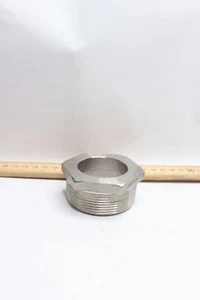 Stainless Steel Socket Bushing 2" NPT x 1-1/4" - Picture 1 of 3